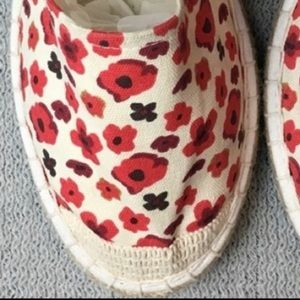 Flat Espadrilles Boho Canvas Slip Ons NWOT 8 W US